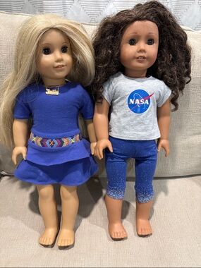 American Girl Doll lot of 2 girls
